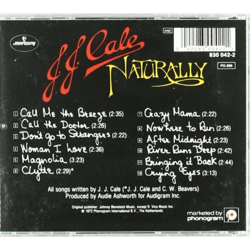 Rare JJ CALE NATURALLY 1971 SHELTER RECORDS PROMOTIONAL, 50% OFF